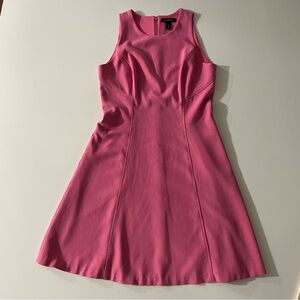 White House Black Market Pink Sleeveless Sheath Skater Knee Length Dress